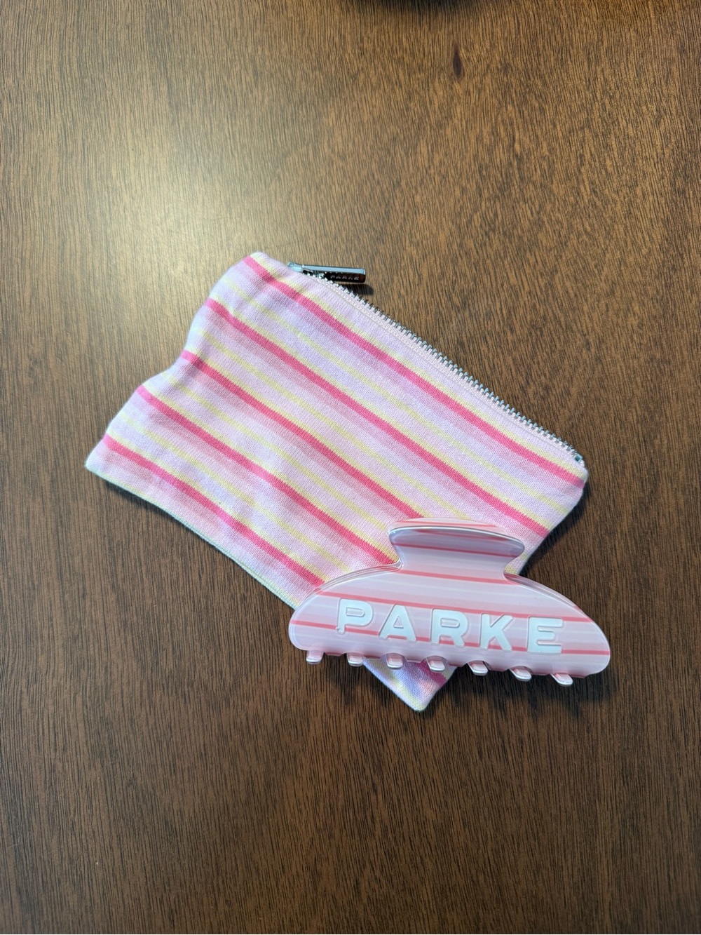 PARKE Striped Claw Clip
